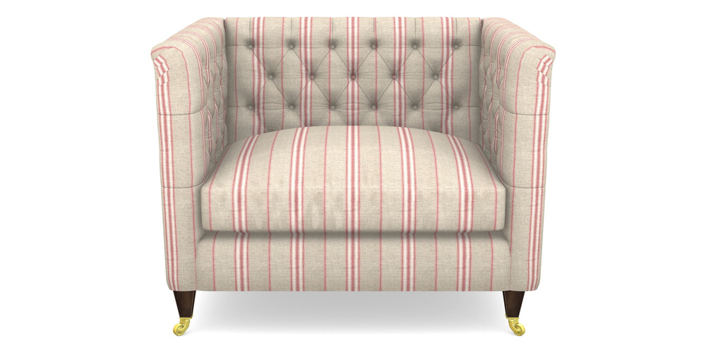 Product photograph of Holt Snuggler In Cloth 18 Stripe Regimental - Cranberry from Sofas and Stuff Limited