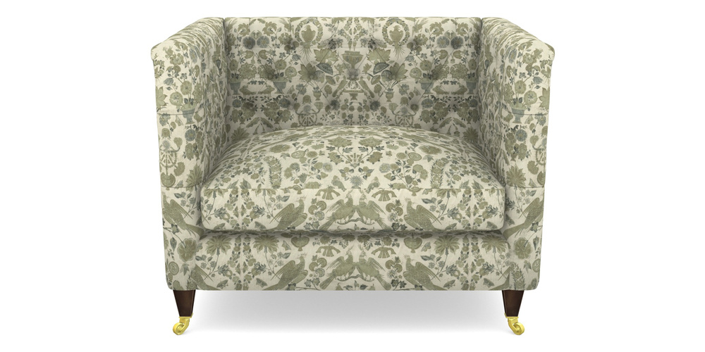 Product photograph of Holt Snuggler In V A Brompton Collection - Coromandel - Basil from Sofas and Stuff Limited