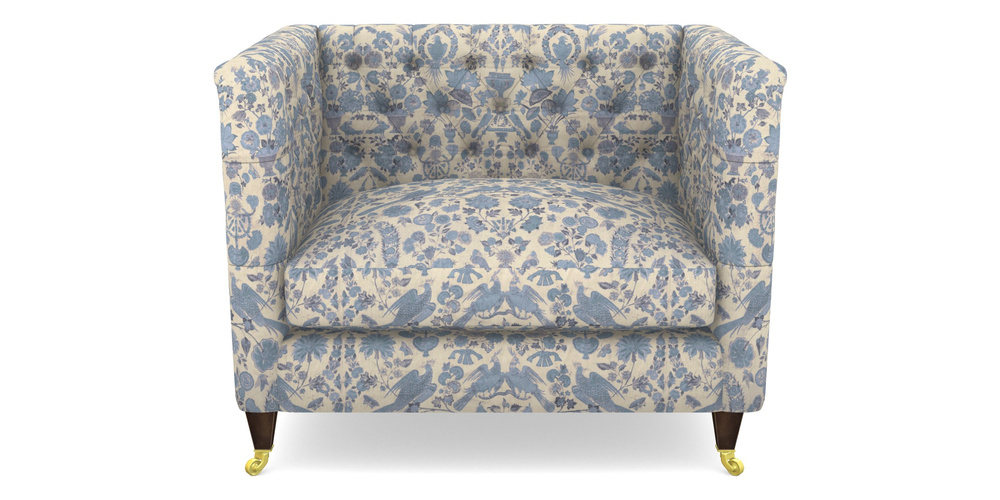 Product photograph of Holt Snuggler In V A Brompton Collection - Coromandel - Morning Blue from Sofas and Stuff Limited