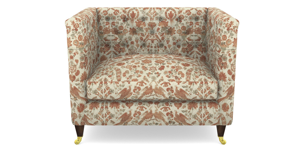 Product photograph of Holt Snuggler In V A Brompton Collection - Coromandel - Terracotta from Sofas and Stuff Limited