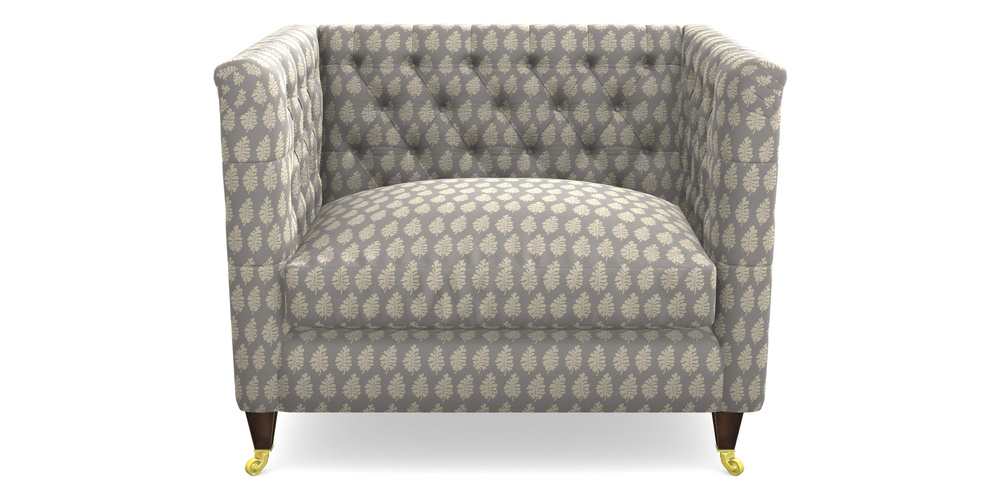 Product photograph of Holt Snuggler In Cloth 21 - Oak Leaf - Magnesium from Sofas and Stuff Limited