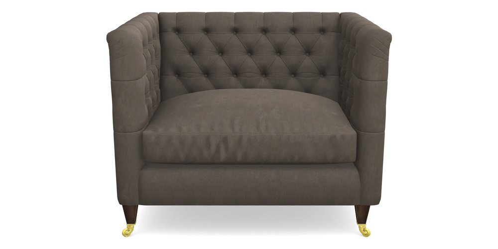 Product photograph of Holt Snuggler In Clever Tough And Eco Velvet - Chrome from Sofas and Stuff Limited