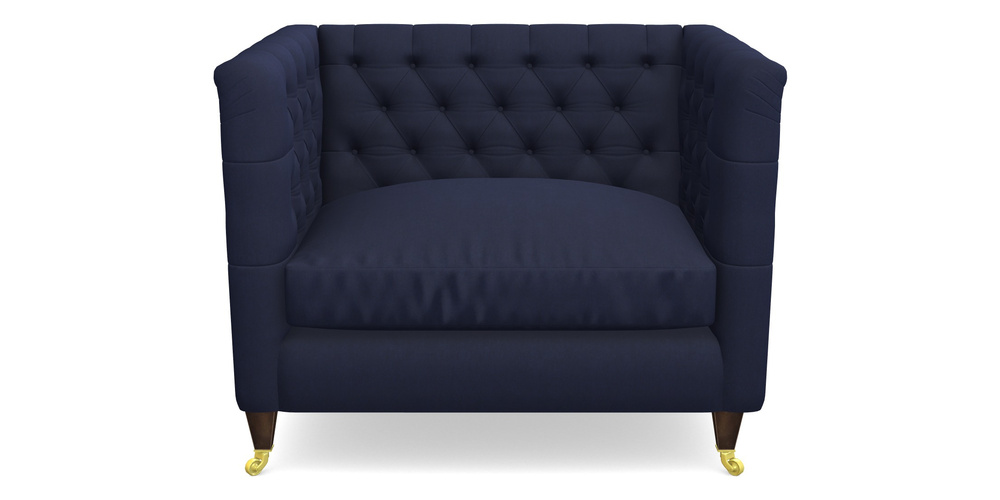 Product photograph of Holt Snuggler In Clever Tough And Eco Velvet - Indigo from Sofas and Stuff Limited