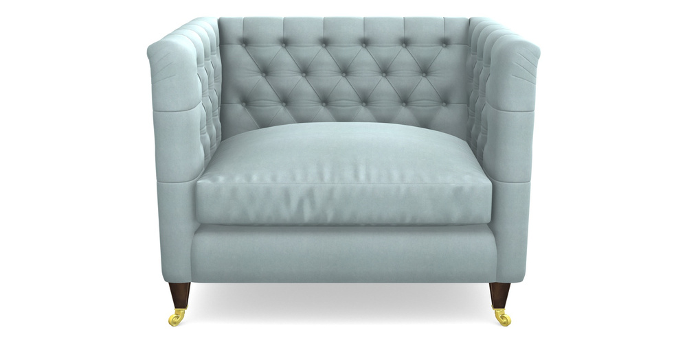 Product photograph of Holt Snuggler In Clever Tough And Eco Velvet - Mineral from Sofas and Stuff Limited