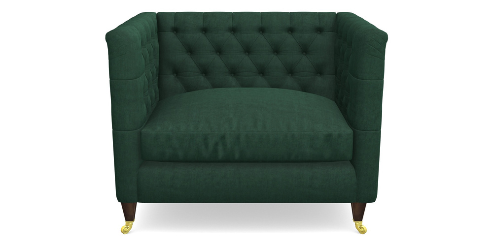 Product photograph of Holt Snuggler In Clever Tough And Eco Velvet - Pine from Sofas and Stuff Limited