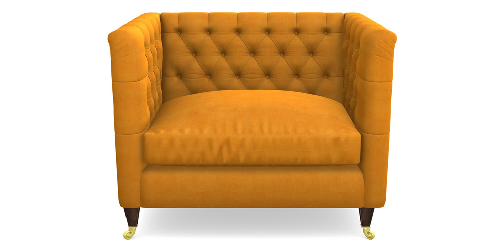 Product photograph of Holt Snuggler In Clever Tough And Eco Velvet - Spice from Sofas and Stuff Limited