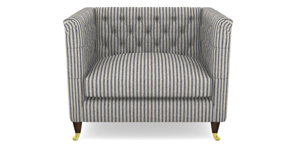 Product photograph of Holt Snuggler In Cloth 22 - Pinstripe - Deep Water from Sofas and Stuff Limited