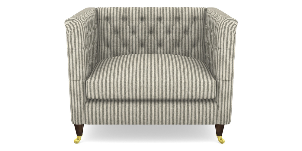 Product photograph of Holt Snuggler In Cloth 22 - Pinstripe - Seal from Sofas and Stuff Limited