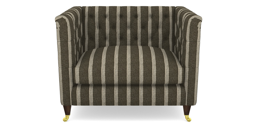 Product photograph of Holt Snuggler In Cloth 20 - Design 2 - Olive Stripe from Sofas and Stuff Limited