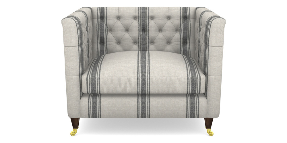 Product photograph of Holt Snuggler In Flemish Stripe - Black from Sofas and Stuff Limited