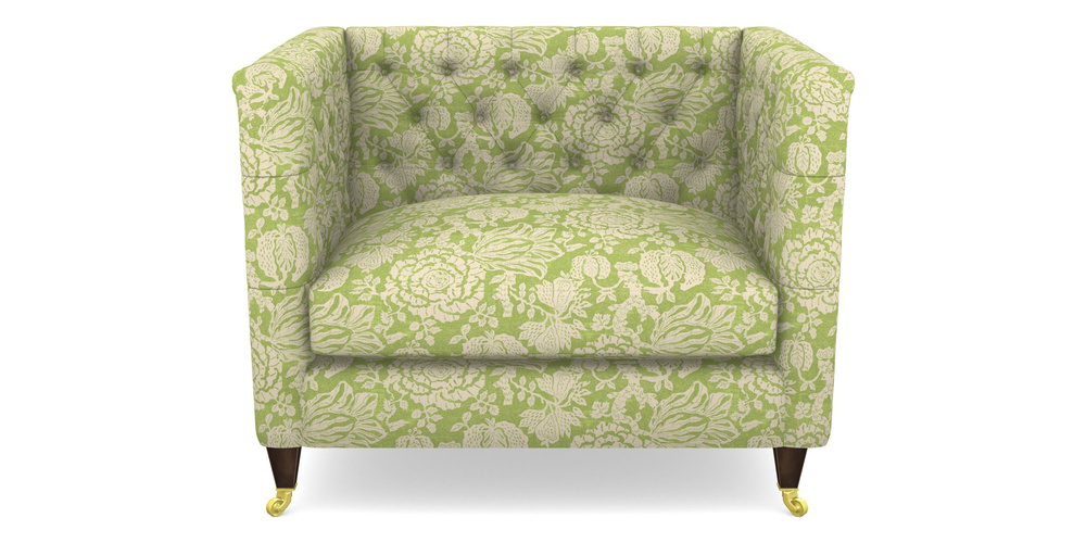 Product photograph of Holt Snuggler In V A Brompton Collection - Flowering Kale - Lime from Sofas and Stuff Limited