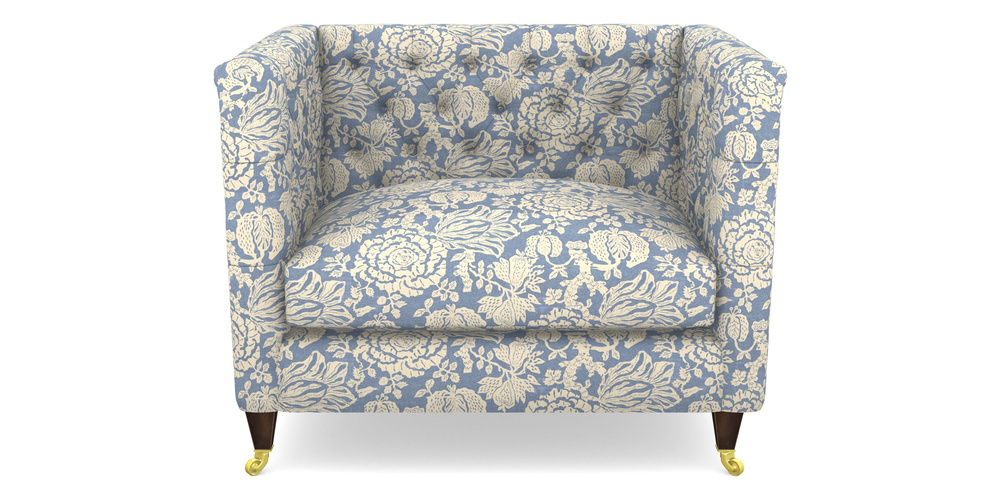 Product photograph of Holt Snuggler In V A Brompton Collection - Flowering Kale - Morning Blue from Sofas and Stuff Limited