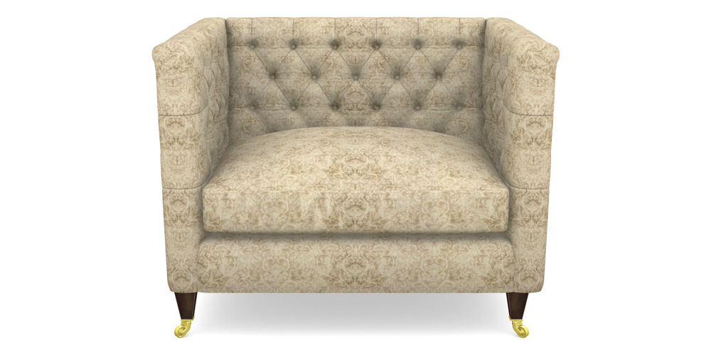 Product photograph of Holt Snuggler In Grace Linen - Old Gold from Sofas and Stuff Limited