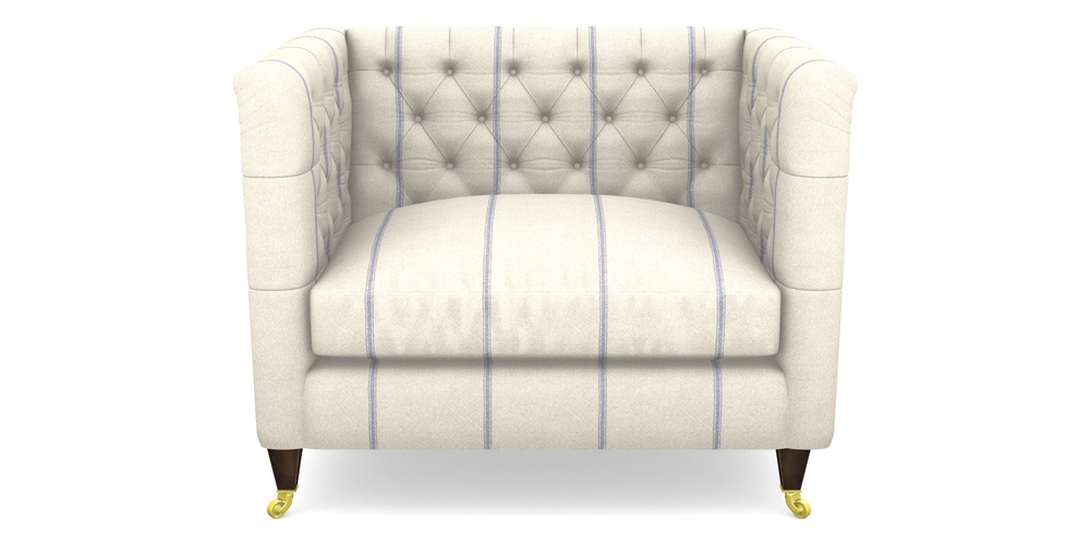 Product photograph of Holt Snuggler In Grain Sack Stripe - Blue from Sofas and Stuff Limited