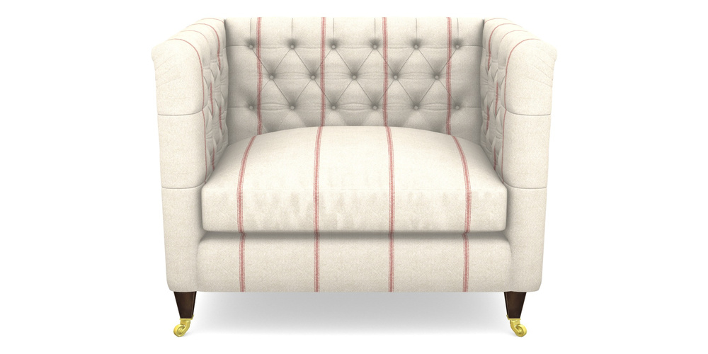 Product photograph of Holt Snuggler In Grain Sack Stripe - Red from Sofas and Stuff Limited