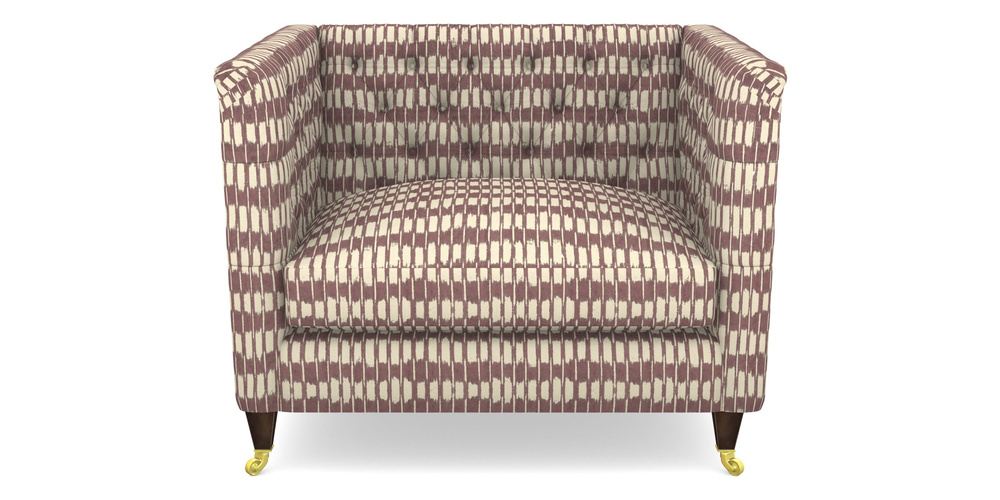 Product photograph of Holt Snuggler In V A Brompton Collection - Ikat - Cacao from Sofas and Stuff Limited