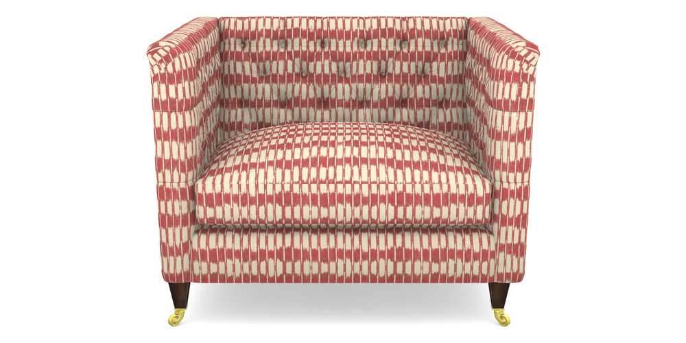 Product photograph of Holt Snuggler In V A Brompton Collection - Ikat - Chilli from Sofas and Stuff Limited