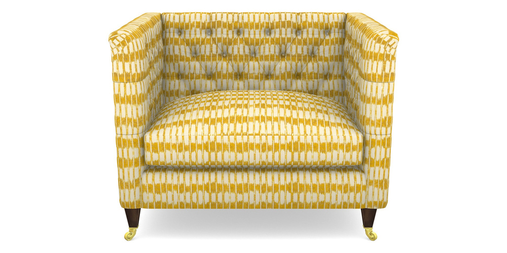 Product photograph of Holt Snuggler In V A Brompton Collection - Ikat - Corn from Sofas and Stuff Limited