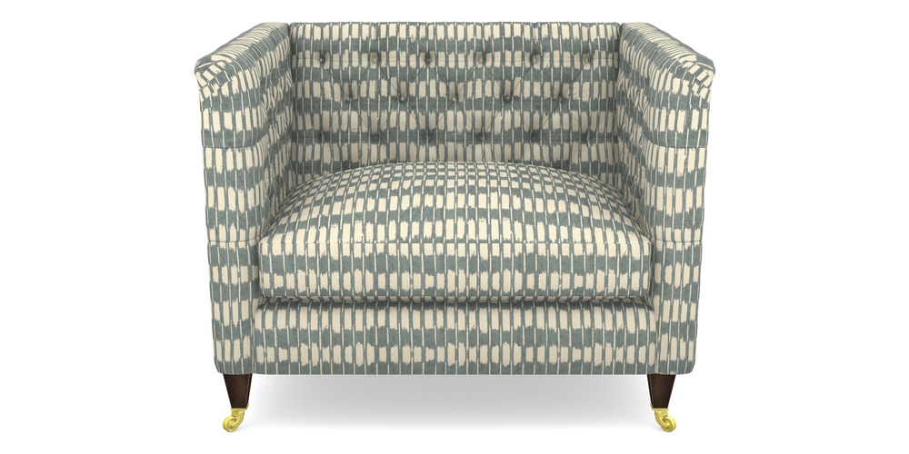 Product photograph of Holt Snuggler In V A Brompton Collection - Ikat - Pebble from Sofas and Stuff Limited