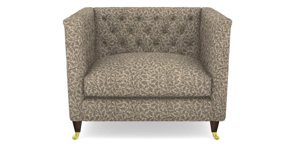 Product photograph of Holt Snuggler In V A Drawn From Nature Collection - Oak Tree - Grey from Sofas and Stuff Limited