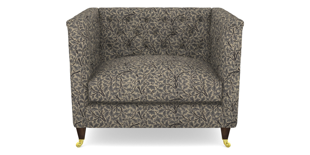 Product photograph of Holt Snuggler In V A Drawn From Nature Collection - Oak Tree - Navy from Sofas and Stuff Limited