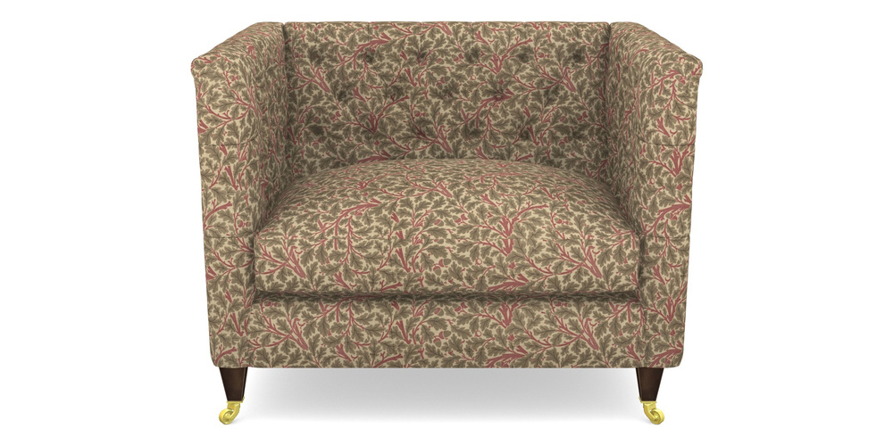 Product photograph of Holt Snuggler In V A Drawn From Nature Collection - Oak Tree - Red from Sofas and Stuff Limited