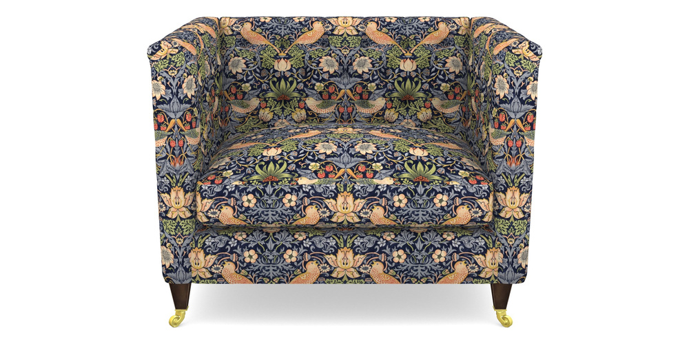 Product photograph of Holt Snuggler In William Morris Collection - Strawberry Thief - Indigo Mineral from Sofas and Stuff Limited