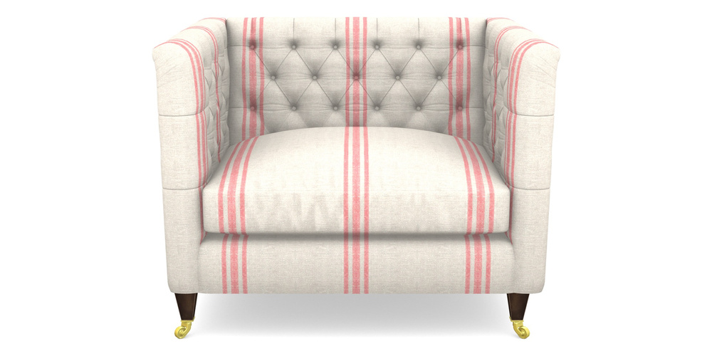 Product photograph of Holt Snuggler In Walloon Linen - Red from Sofas and Stuff Limited