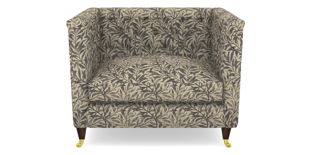 Product photograph of Holt Snuggler In V A Drawn From Nature - Willow Bough Large - Navy from Sofas and Stuff Limited