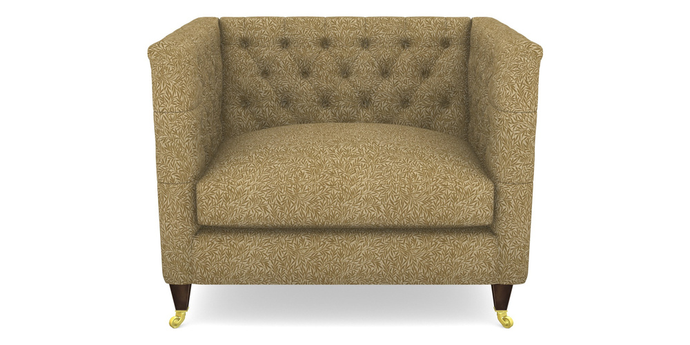 Product photograph of Holt Snuggler In V A Drawn From Nature Collection - Willow - Gold from Sofas and Stuff Limited