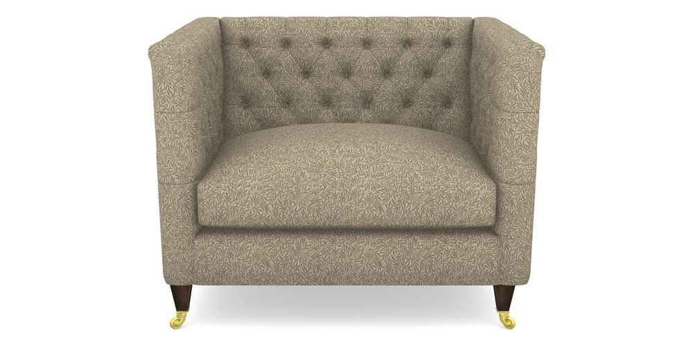 Product photograph of Holt Snuggler In V A Drawn From Nature Collection - Willow - Grey from Sofas and Stuff Limited