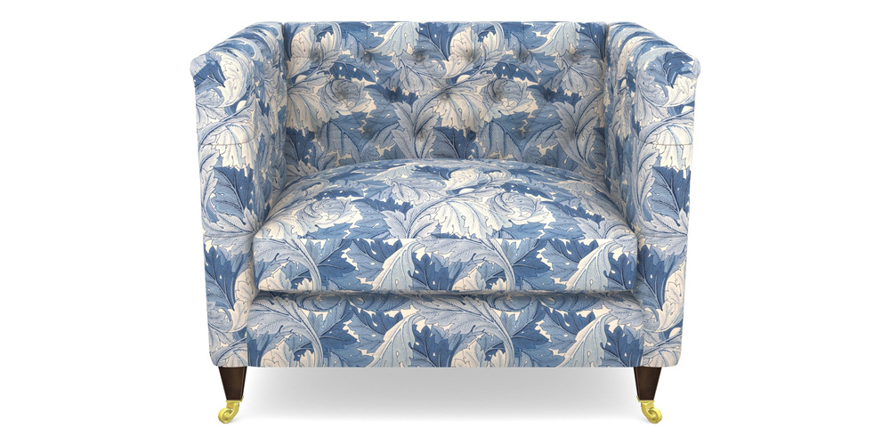 Product photograph of Holt Snuggler In William Morris Collection - Acanthus - Woad from Sofas and Stuff Limited