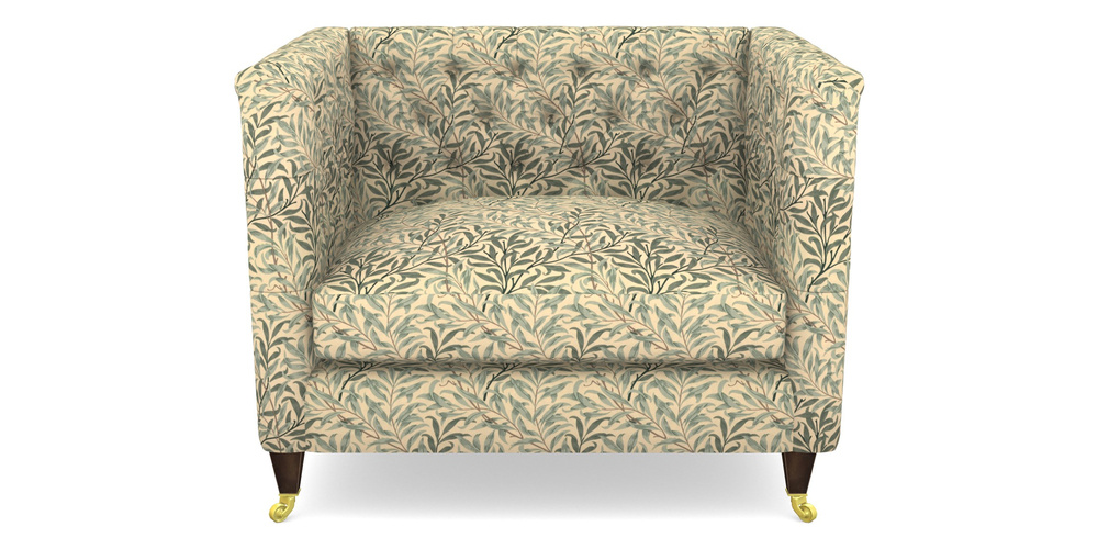 Product photograph of Holt Snuggler In William Morris Collection - Willow Boughs - Cream Pale Green from Sofas and Stuff Limited