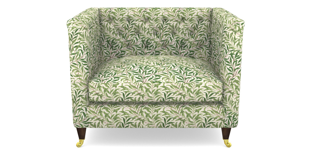 Product photograph of Holt Snuggler In William Morris Collection - Willow Boughs - Leaf Green from Sofas and Stuff Limited