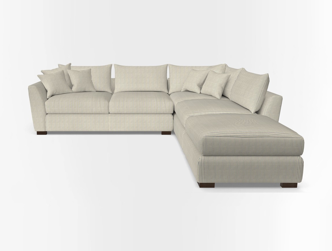 Combi Corner Unit And Footstool LHF