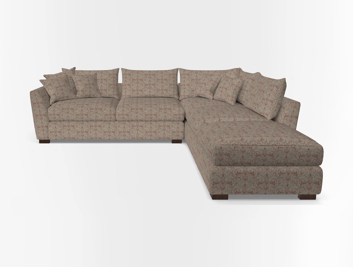 Combi Corner Unit And Footstool LHF
