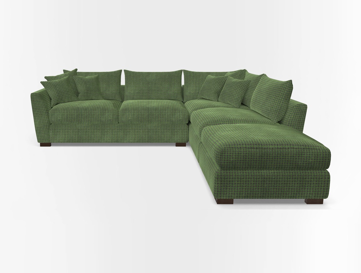 Combi Corner Unit And Footstool LHF