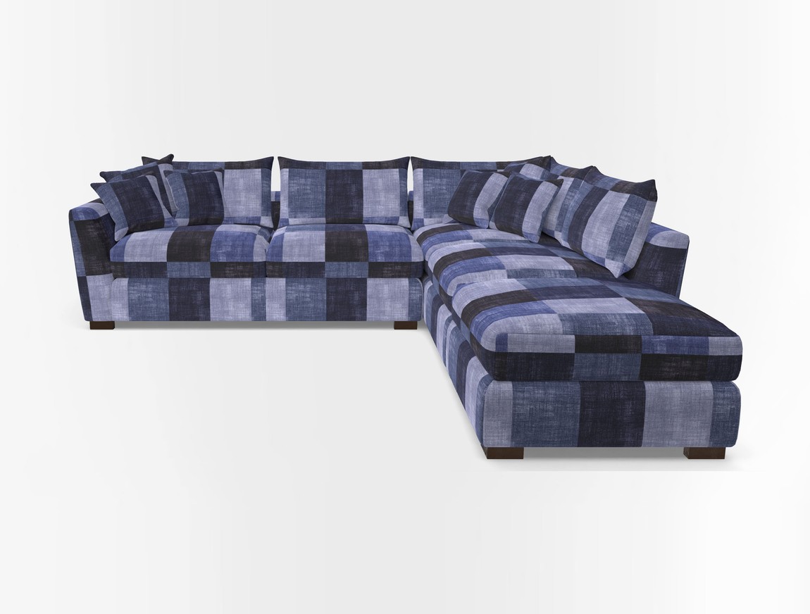 Combi Corner Unit And Footstool LHF