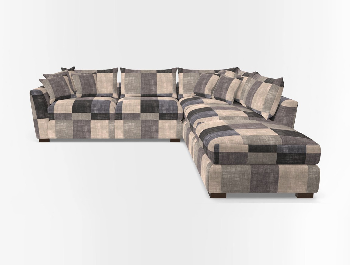 Combi Corner Unit And Footstool LHF