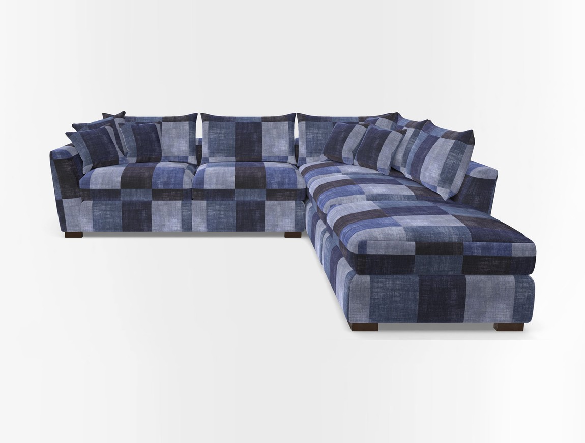 Combi Corner Unit And Footstool LHF