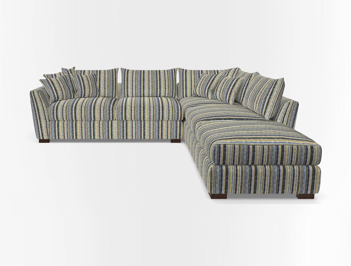 Combi Corner Unit And Footstool LHF