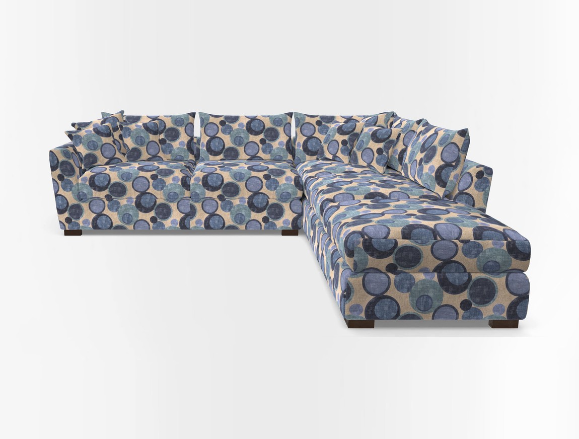 Combi Corner Unit And Footstool LHF