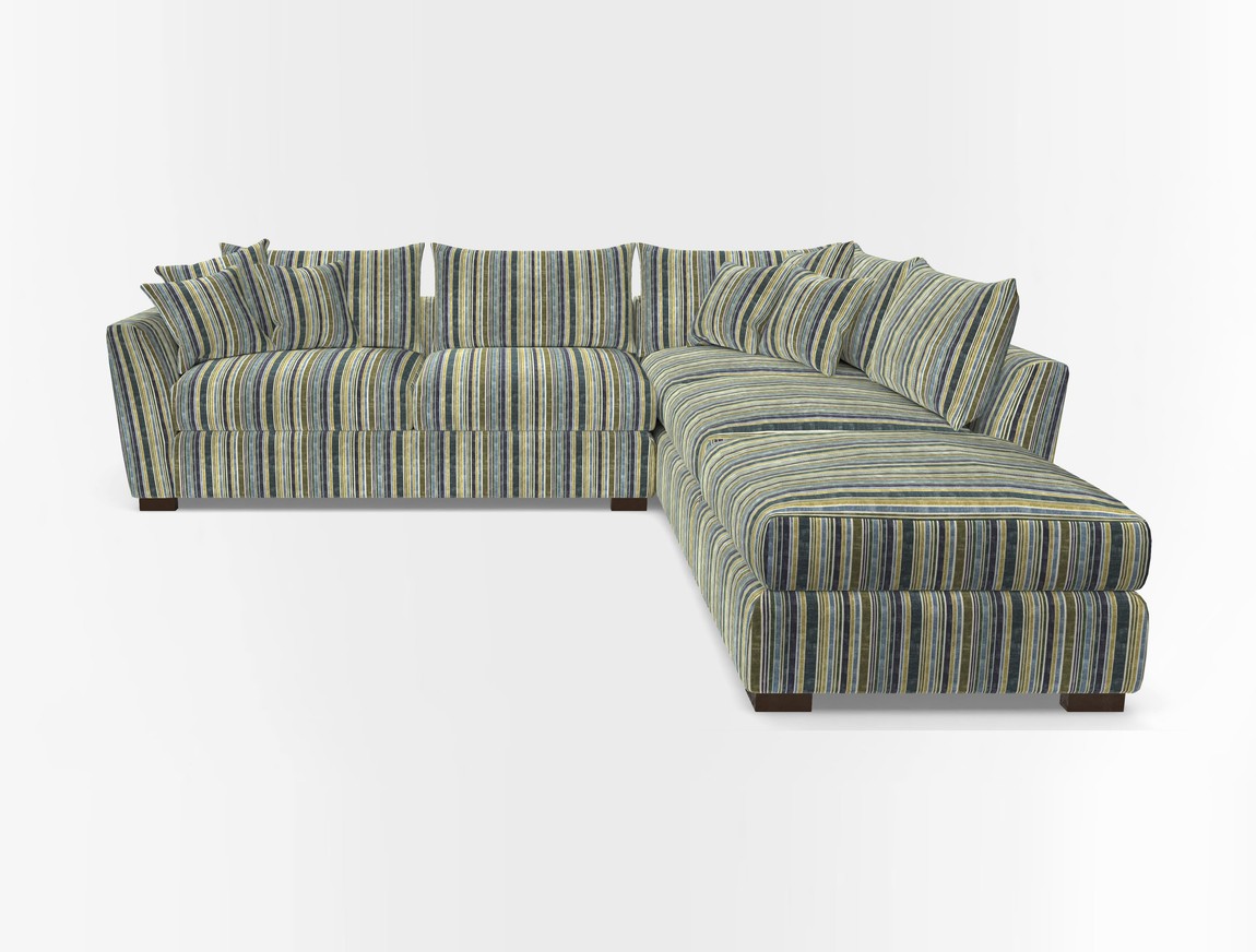 Combi Corner Unit And Footstool LHF