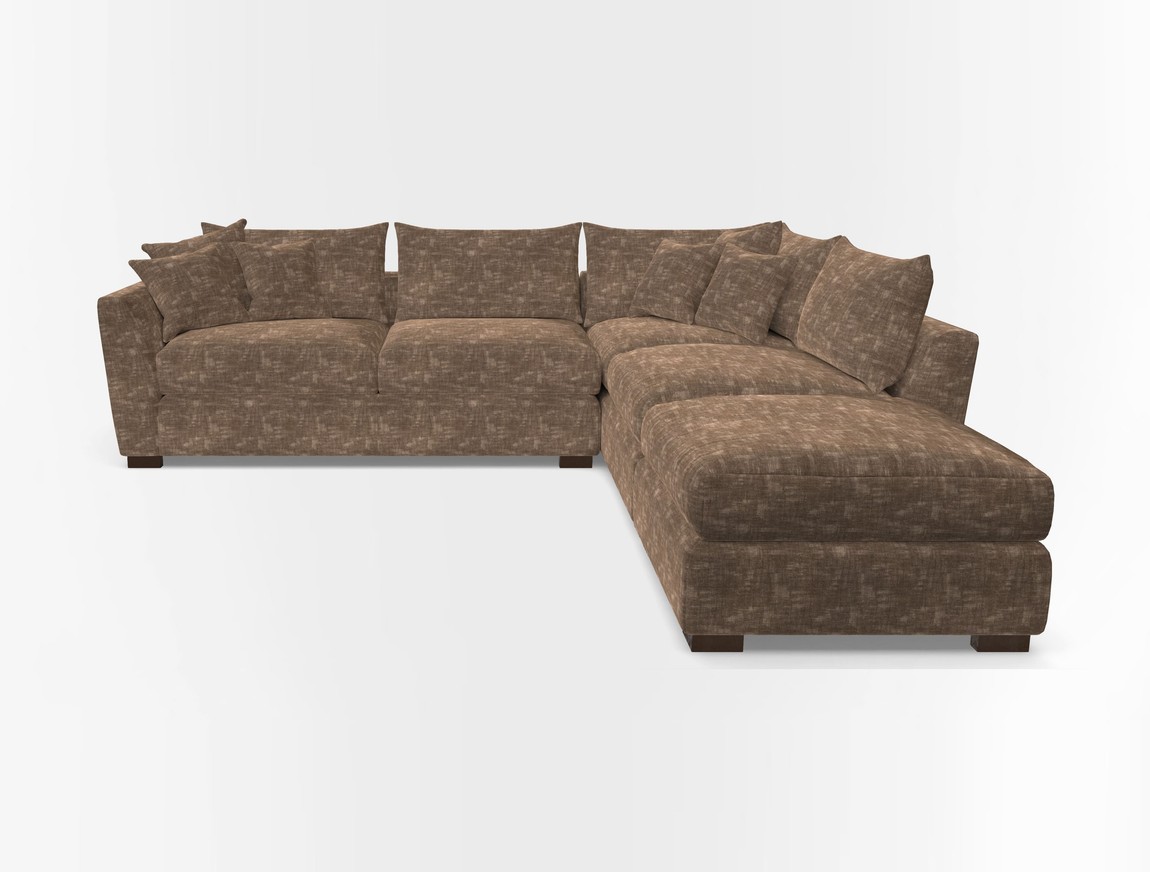 Combi Corner Unit And Footstool LHF