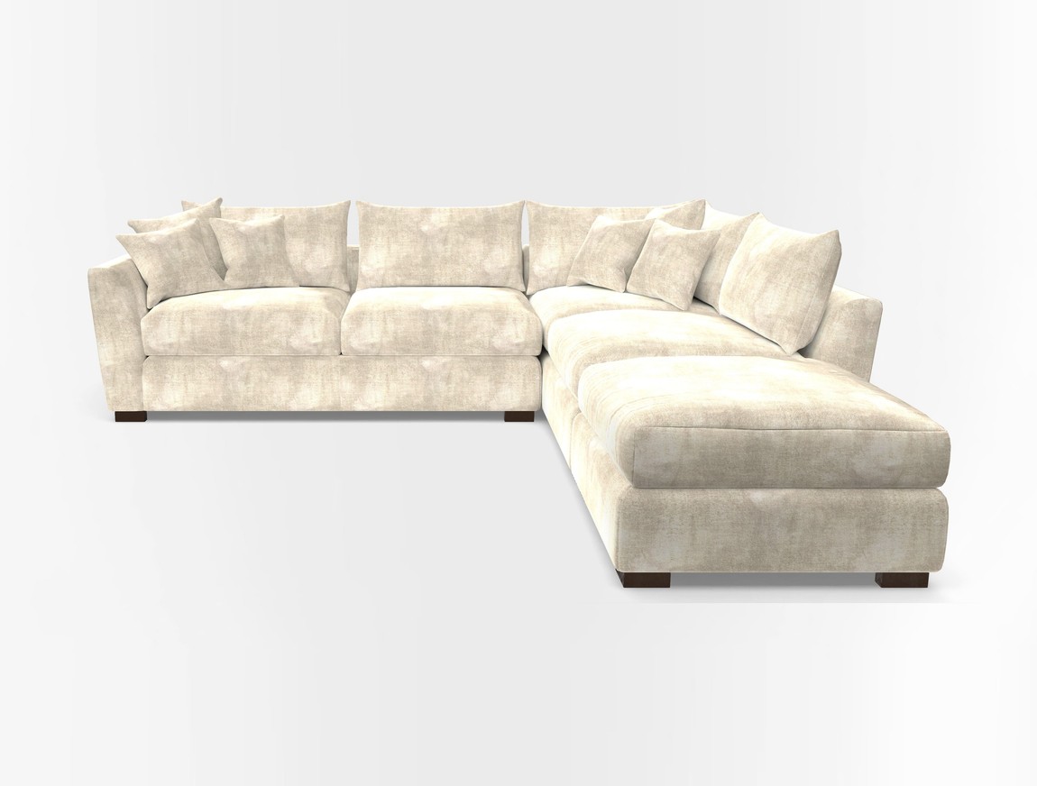 Combi Corner Unit And Footstool LHF