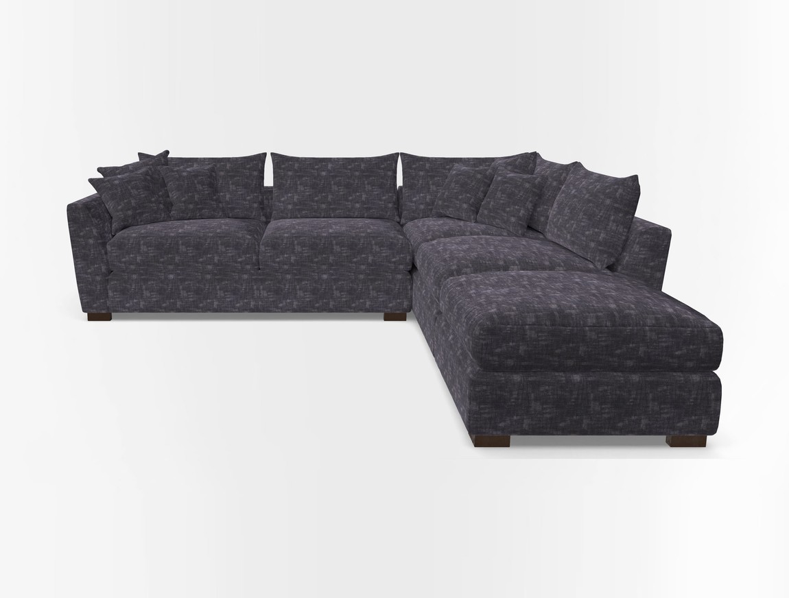 Combi Corner Unit And Footstool LHF