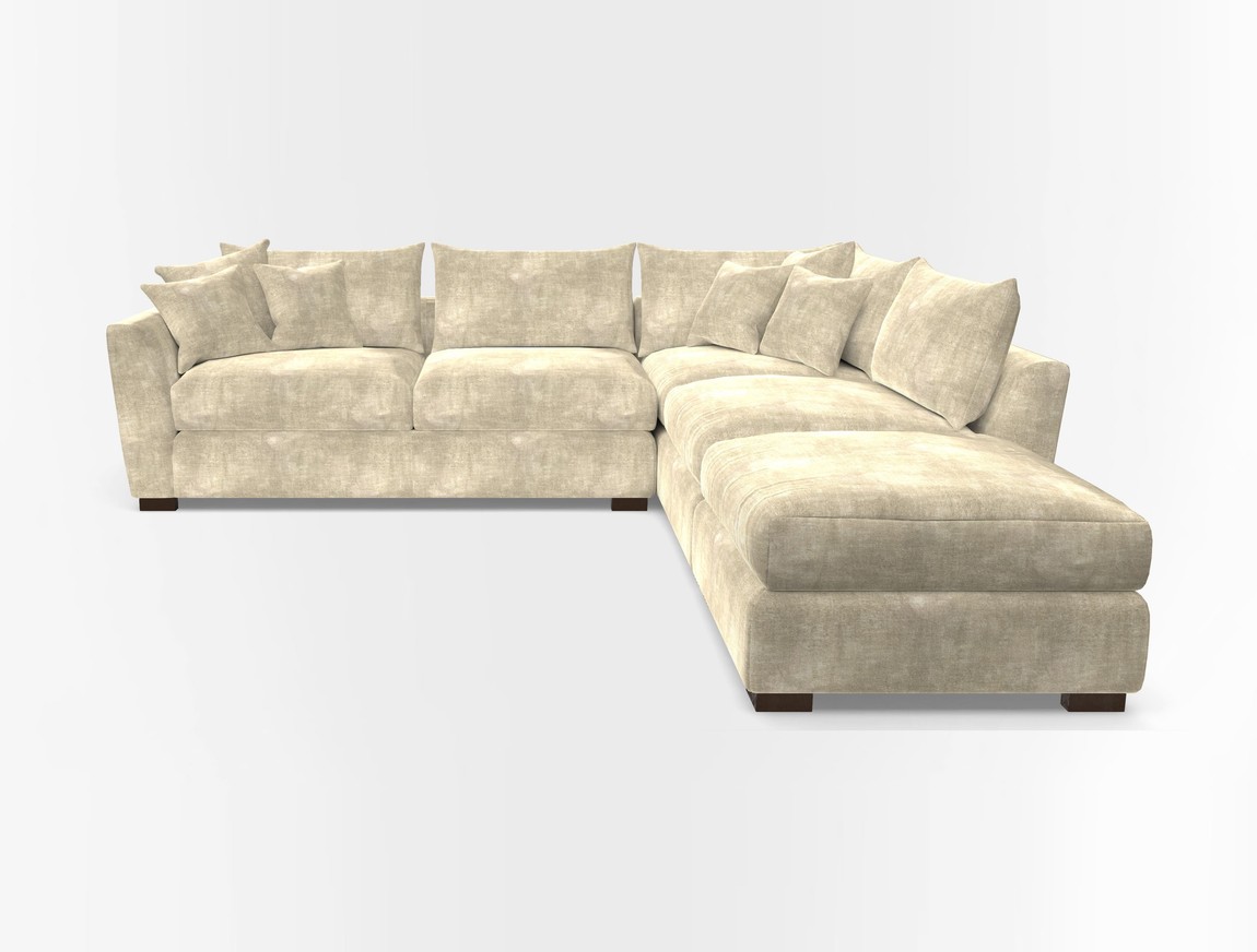 Combi Corner Unit And Footstool LHF