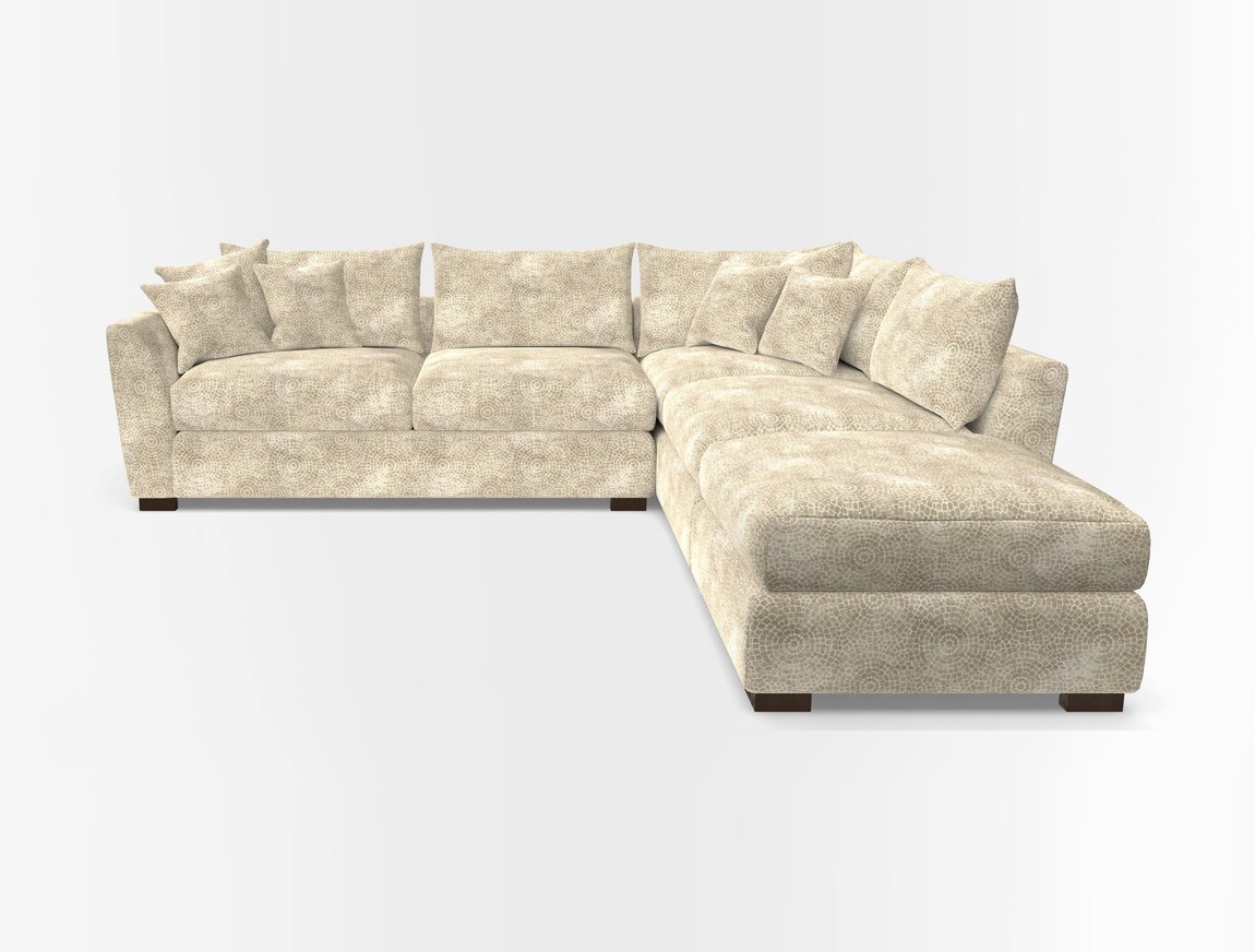 Combi Corner Unit And Footstool LHF