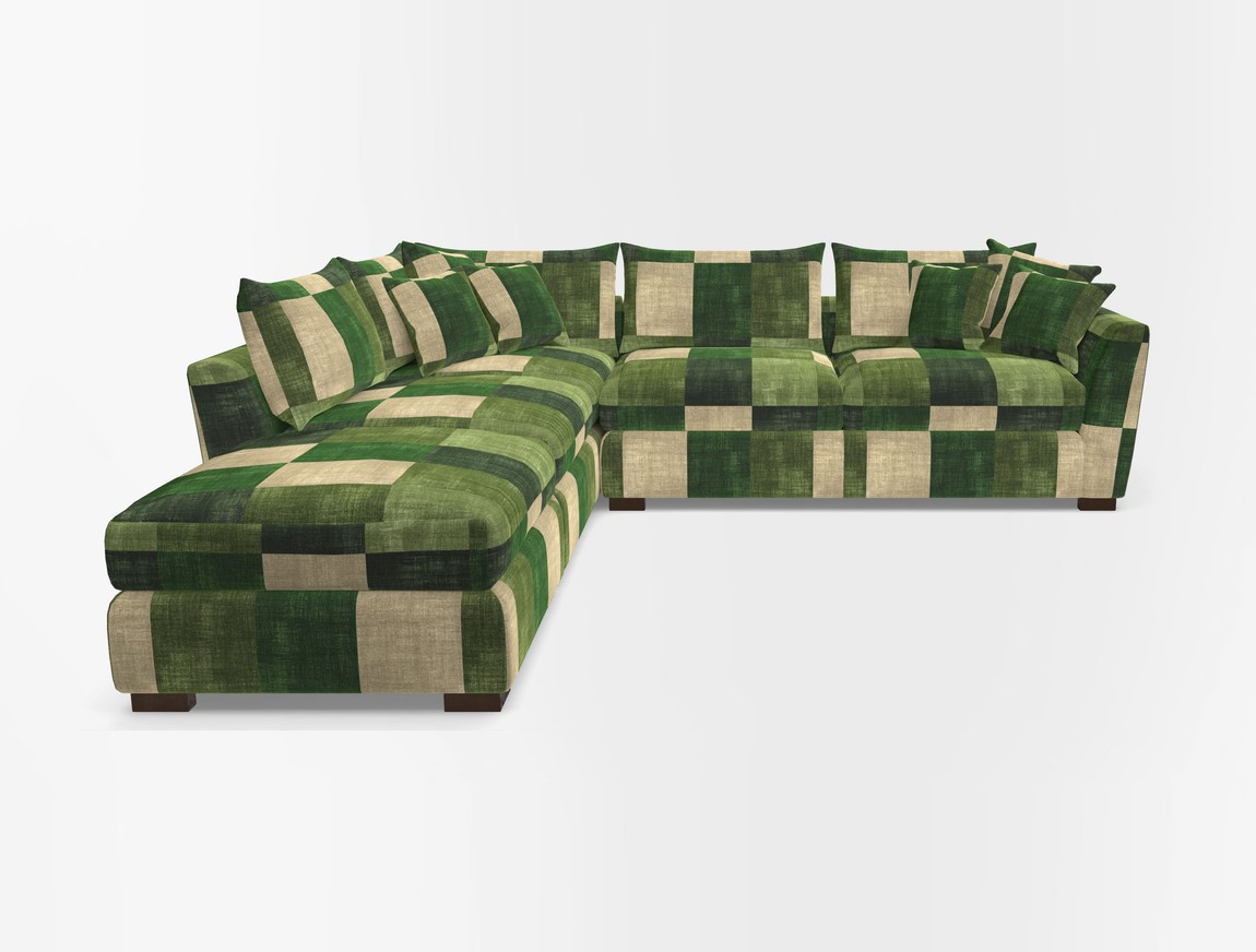 Combi Corner Unit And Footstool RHF