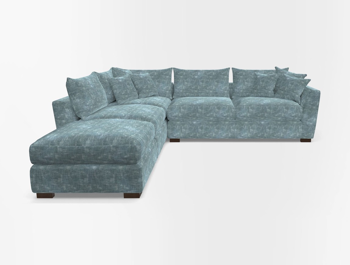 Combi Corner Unit And Footstool RHF